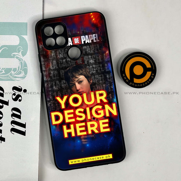 Oppo A15s - Customize your own - Premium Metal Printed soft Bumper shock Proof Case