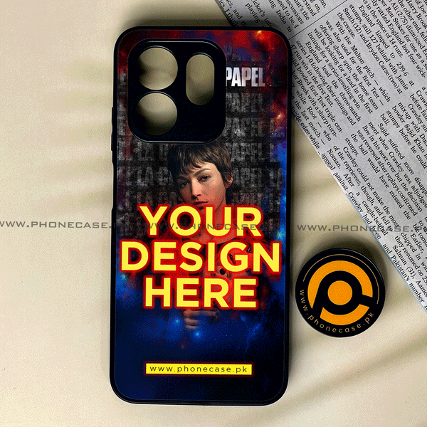 Infinix Hot 50i - Customize your own - Premium Metal Printed soft Bumper shock Proof Case