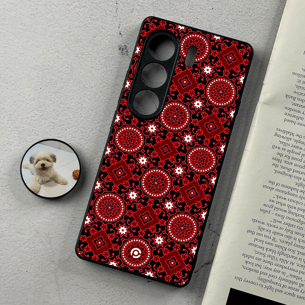 Tecno Camon 40 Pro - Ajrak Design 6 - Premium Metal Printed Soft Bumper Shockproof CS-37162