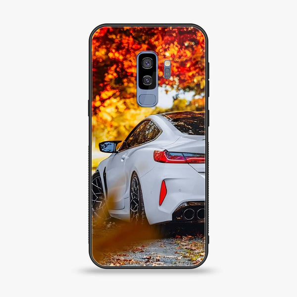 Samsung Galaxy S9 Plus - Car Premium Glossy - Premium Printed Glass soft Bumper Shock Proof Case