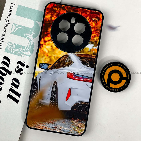 Realme 12 Plus 5G - Car Premium Glossy - Premium Printed Glass soft Bumper Shock Proof Case  CS-24923