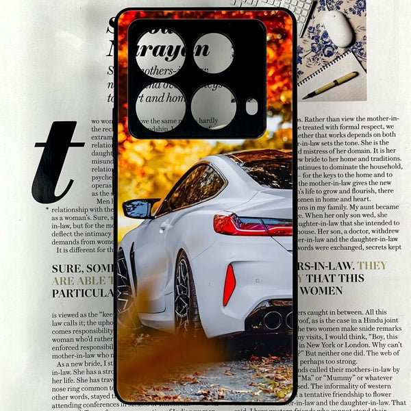 Infinix Note 40 4G - Car Premium Glossy - Premium Printed Glass soft Bumper shock Proof Case  CS-25513