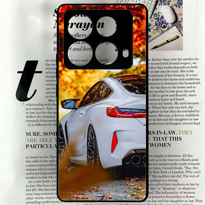 Infinix Note 40 4G - Car Premium Glossy - Premium Printed Glass soft Bumper shock Proof Case   CS-44247