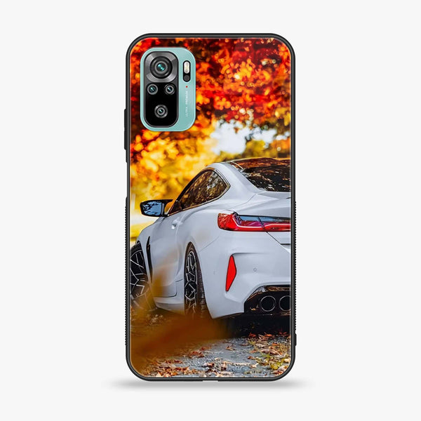 Xiaomi Redmi Note 10 - Car Premium Glossy - Premium Printed Glass soft Bumper shock Proof Case