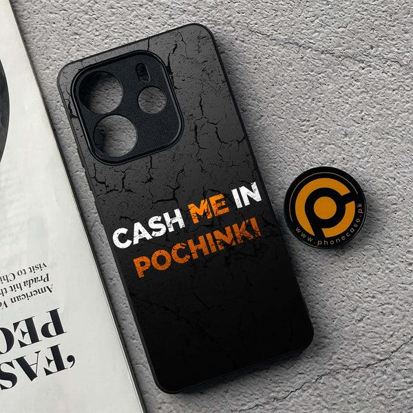 Xiaomi Redmi Note 14 - Cash Me - Premium Printed Glass soft Bumper Shock Proof Case