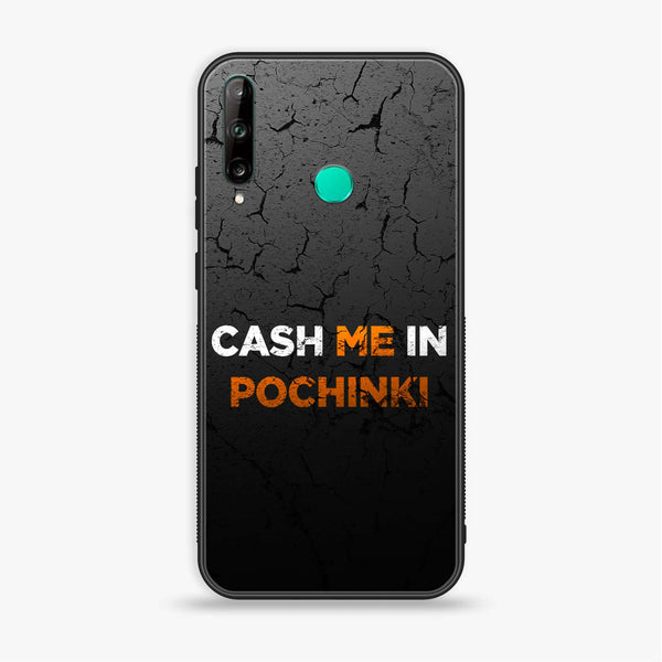 Huawei Y7p - Cash Me - Premium Printed Glass soft Bumper Shock Proof Case