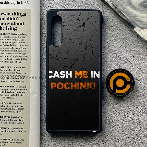 LG G9 - Cash Me - Premium Metal Printed soft Bumper shock Proof Case