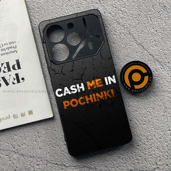 Tecno Pova 6 Pro - Cash Me - Premium Printed Glass soft Bumper Shock Proof Case