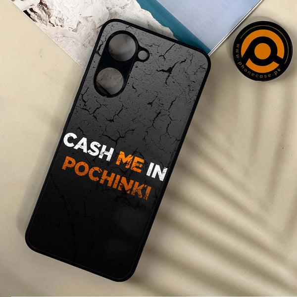 Vivo Y03 / Y18 / Y03T - Cash Me -  Premium Printed Metal soft Bumper shock Proof Case CS-34283