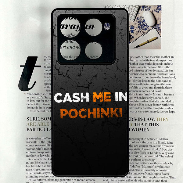 Infinix Note 40 Pro Plus - Cash Me - Premium Metal Printed soft Bumper shock Proof Case