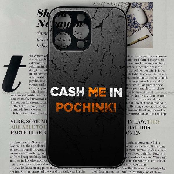 iPhone 14 Pro - Cash Me - Premium Printed Glass soft Bumper shock Proof Case