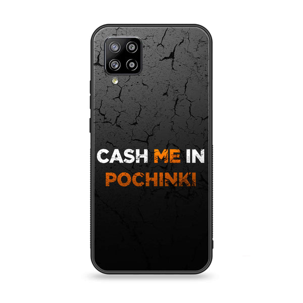 Samsung Galaxy A42 - Cash Me - Premium Printed Glass soft Bumper Shock Proof Case