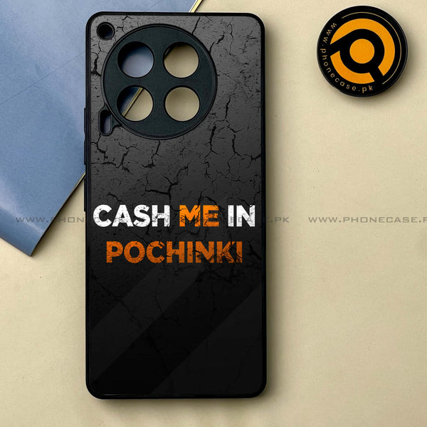 Tecno Camon 30 - Cash Me -  Premium Printed Metal soft Bumper shock Proof Case