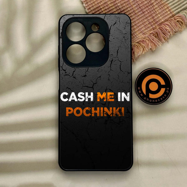 Tecno Spark GO 2024/ Smart 8/ Spark 20/ 20c/ Pop 8/ Hot 40i - Cash Me - Premium Metal Printed soft Bumper Shock Proof Case CS-7423