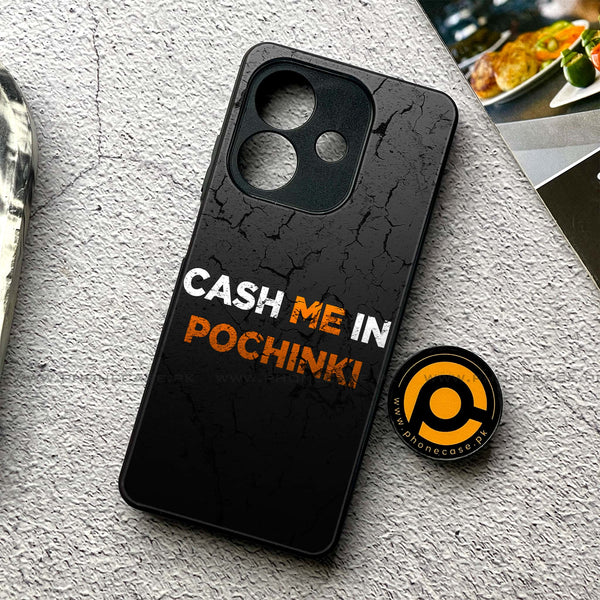 Oppo A5i - Cash Me - Premium Metal Printed soft Bumper shock Proof Case