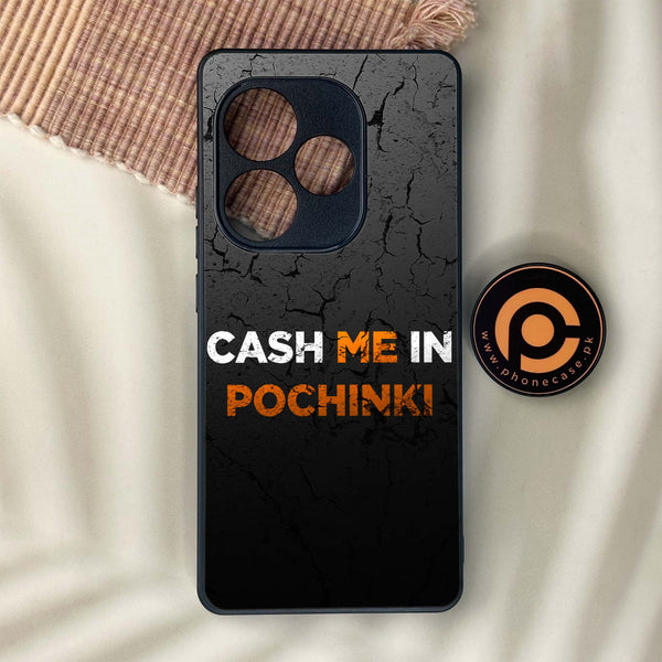 Realme GT 6 - Cash Me - Premium Metal Printed soft Bumper shock Proof Case