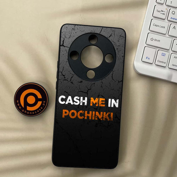 Honor x9b 5G - Cash Me - Premium Metal Printed soft Bumper shock Proof Case