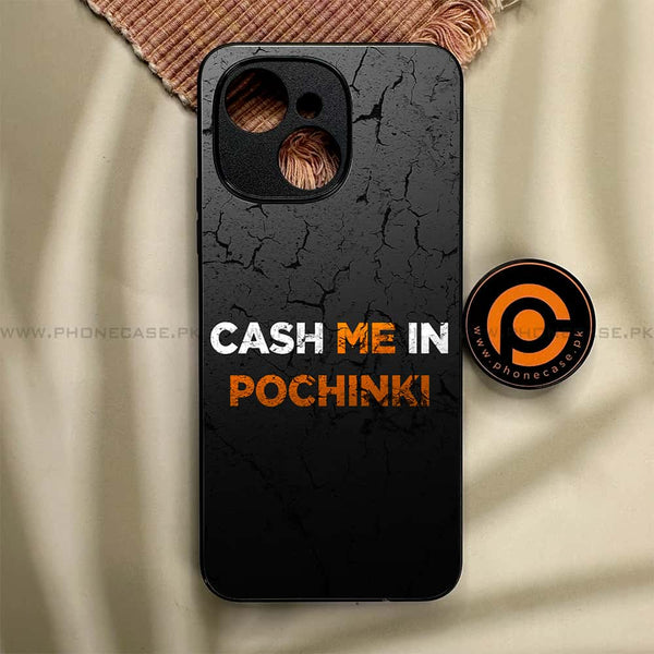 Tecno Spark 40C - Cash Me - Premium Metal Printed soft Bumper shock Proof Case