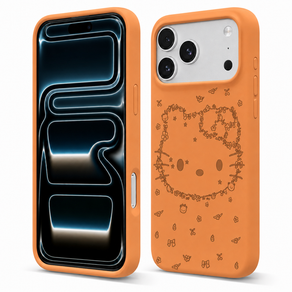 iPhone 17 Pro - Cute Bloomi Soft Touch Liquid Silicone Case for Girls