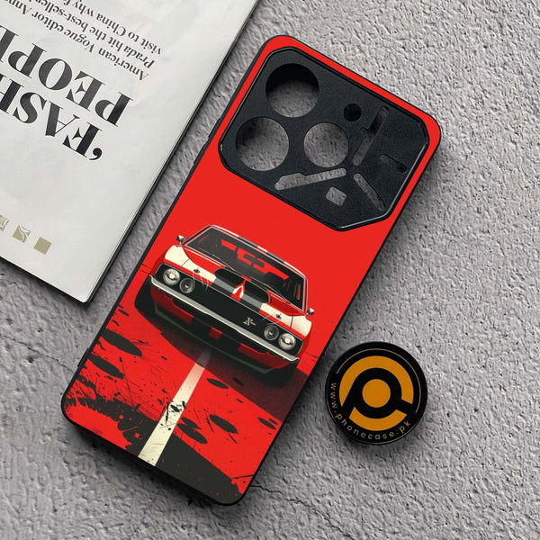 Tecno Pova 6 Neo - Classic Racer Vibes - Premium Metal  Printed soft Bumper shock Proof Case