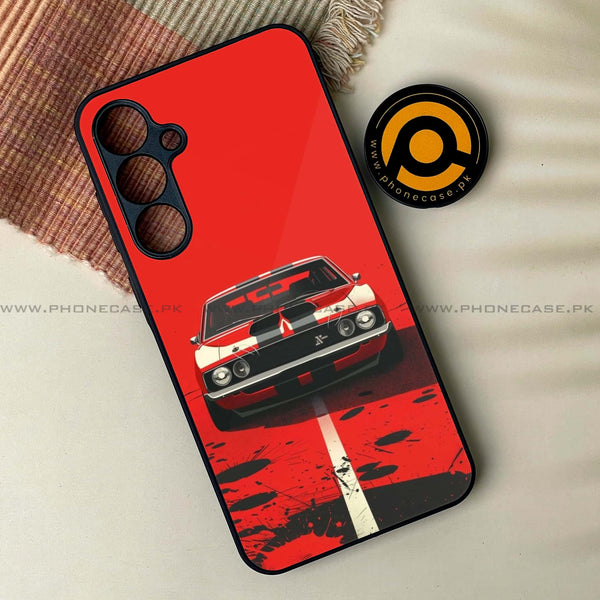 Samsung Galaxy A16 - Classic Racer Vibes - Premium Printed Glass soft Bumper Shock Proof Case