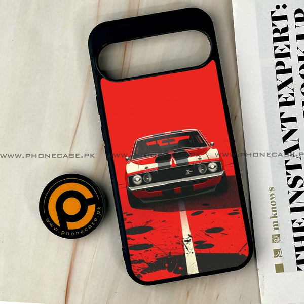 Google Pixel 9 Pro XL - Classic Racer Vibes - Premium Printed Glass soft Bumper shock Proof Case