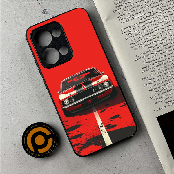 Oppo Reno 13 - Classic Racer Vibes - Premium Metal Printed Soft Bumper Shockproof Case