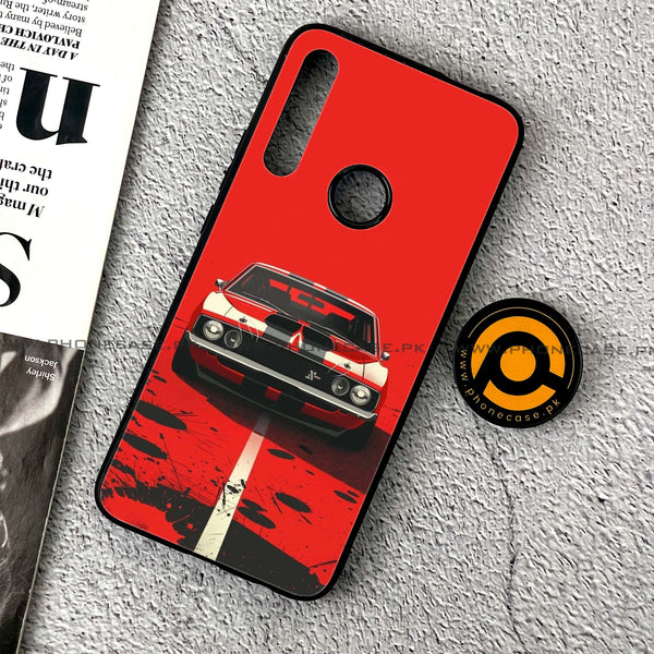 Huawei Y9 Prime (2019) - Classic Racer Vibes - Premium Printed Glass soft Bumper Shock Proof Case