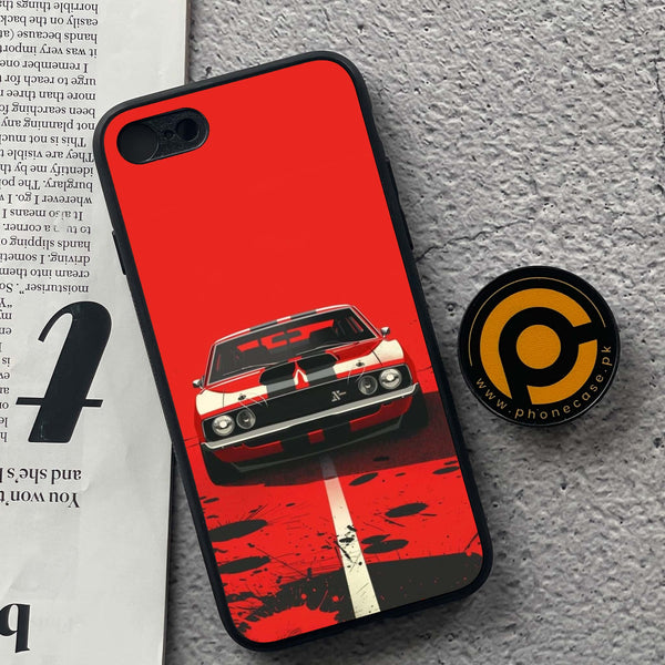 iPhone 7/8 - Classic Racer Vibes - Premium Metal  Printed soft Bumper shock Proof Case