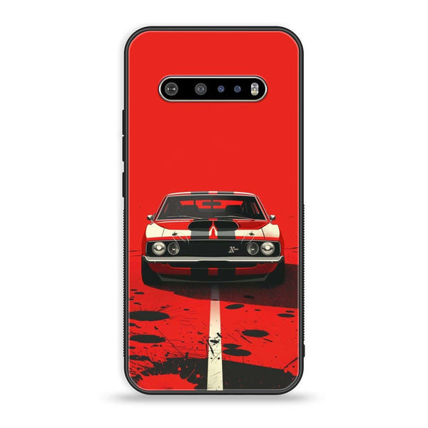 LG V60 - Classic Racer Vibes - Premium Printed Glass soft Bumper Shock Proof Case