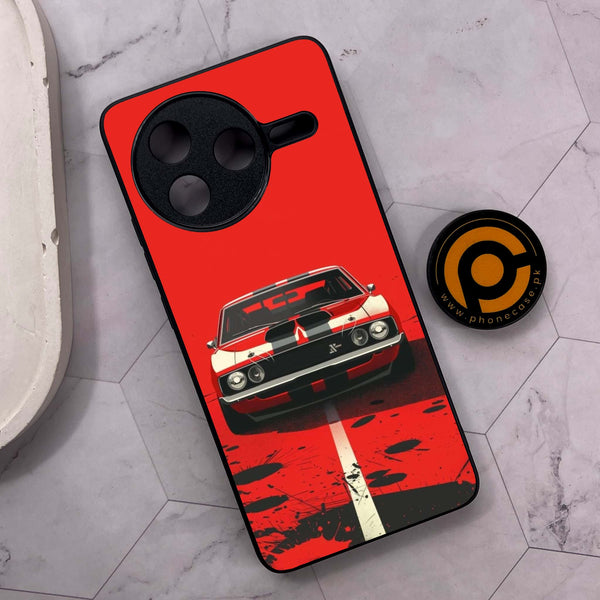 Xiaomi Poco F7 Pro 5G - Classic Racer Vibes - Premium Metal Printed soft Bumper shock Proof Case