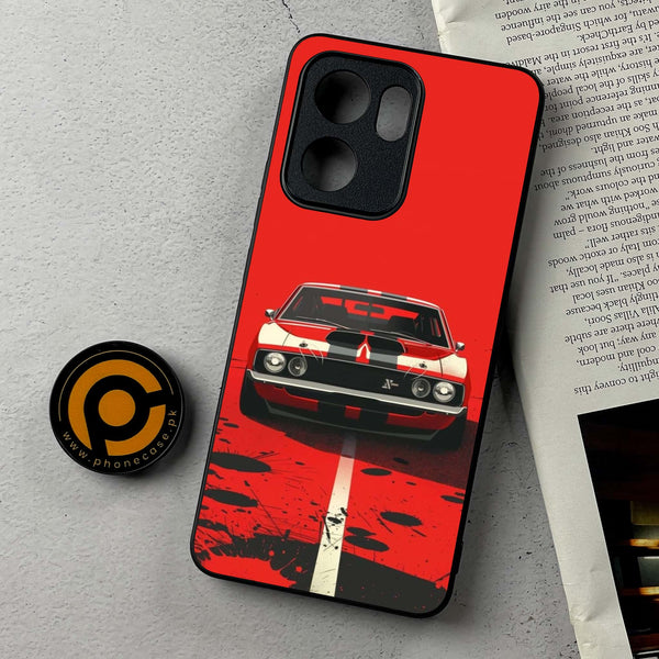 Oppo A5x - Classic Racer Vibes - Premium Metal Printed Soft Bumper Shockproof Case