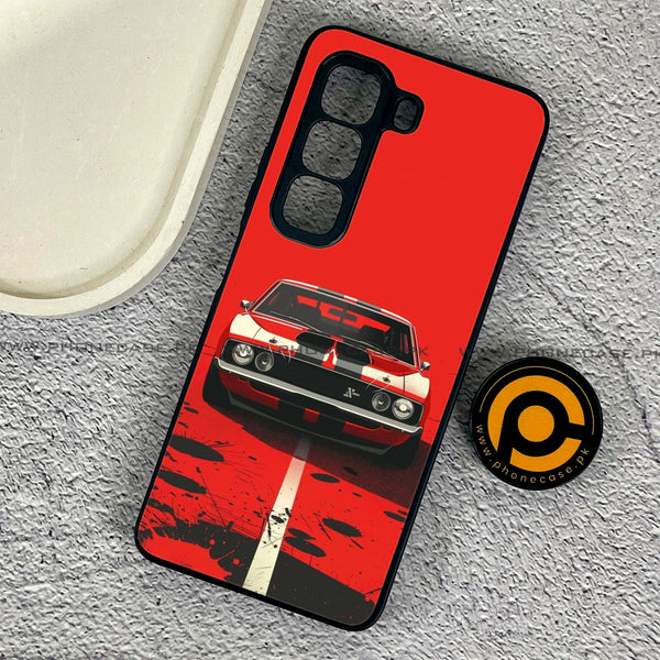 Infinix Hot 50 4G - Classic Racer Vibes - Premium Printed Glass soft Bumper Shock Proof Case