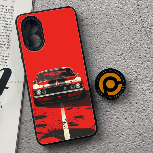 Oppo A18 4G - Classic Racer Vibes -  Premium Printed Metal soft Bumper shock Proof Case