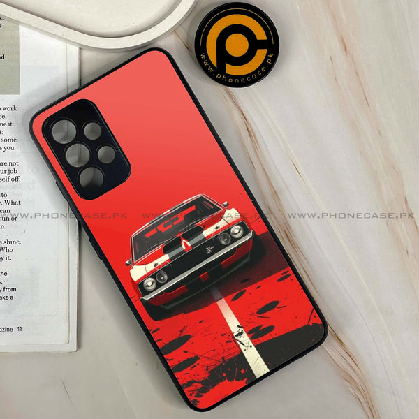 Samsung Galaxy A32 - Classic Racer Vibes - Premium Printed Glass soft Bumper shock Proof Case