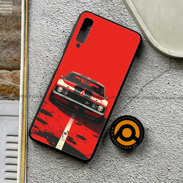 Galaxy A7 2018 - Classic Racer Vibes - Premium Printed Metal soft Bumper shock Proof Case CS-41098