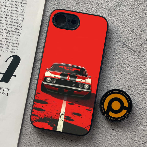iPhone 16e - Classic Racer Vibes - Premium Metal  Printed soft Bumper shock Proof Case