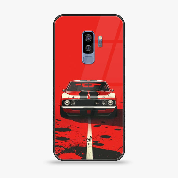 Samsung Galaxy S9 Plus - Classic Racer Vibes - Premium Printed Glass soft Bumper Shock Proof Case