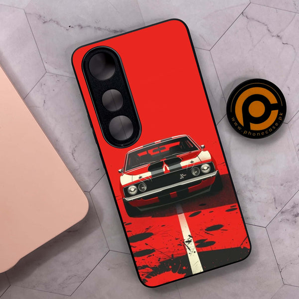 Vivo V50 Lite - Classic Racer Vibes - Premium Metal Printed soft Bumper shock Proof Case