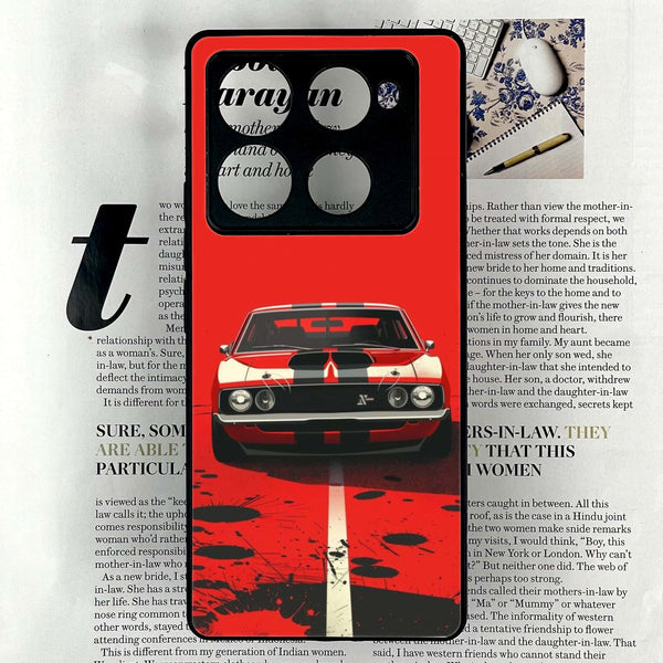 Infinix Note 40 Pro Plus - Classic Racer Vibes - Premium Metal Printed soft Bumper shock Proof Case