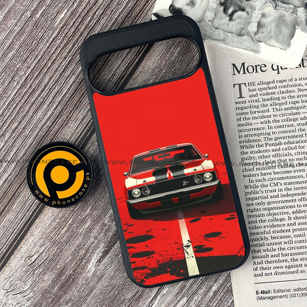 Google Pixel 9 - Classic Racer Vibes - Premium Printed Glass soft Bumper shock Proof Case