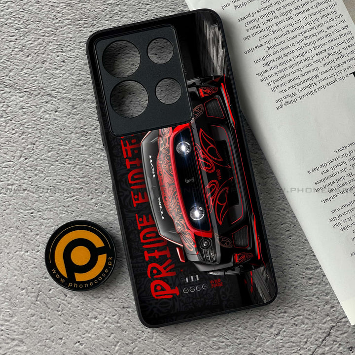 Infinix Note 30 - Cobra X Racing Car - Premium Printed Glass soft Bumper shock Proof Case