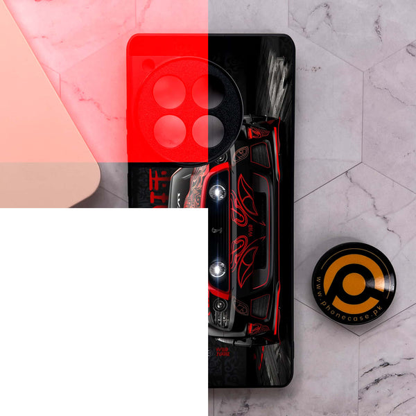 OnePlus 12R - Cobra X Racing Car - Premium Metal Printed soft Bumper shock Proof Case