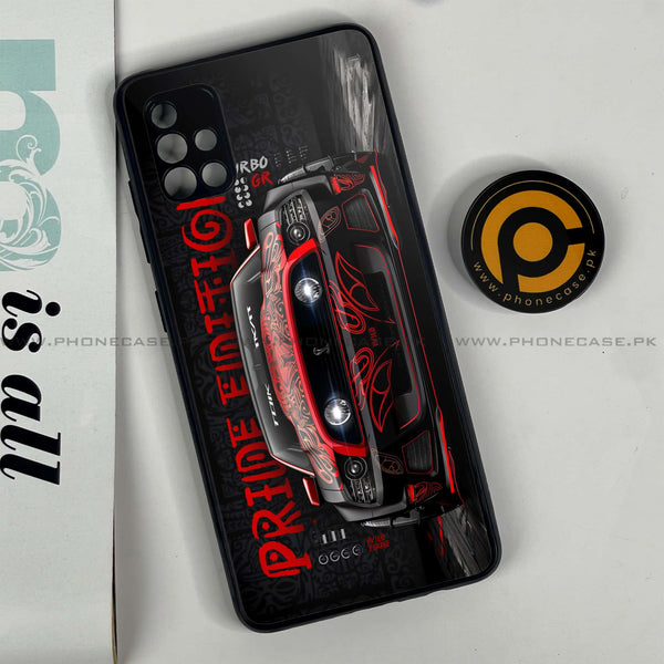 Samsung Galaxy A51 - Cobra X Racing Car - Premium Printed Glass soft Bumper Shock Proof Case