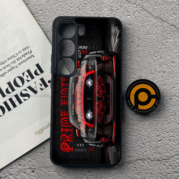 Vivo V40 Lite (IDN) - Cobra X Racing Car - Premium Metal Printed soft Bumper Shock Proof Case