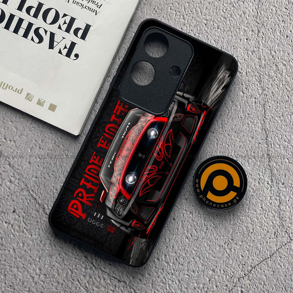 Realme Note 60x - Cobra X Racing Car - Premium Metal  Printed soft Bumper shock Proof Case