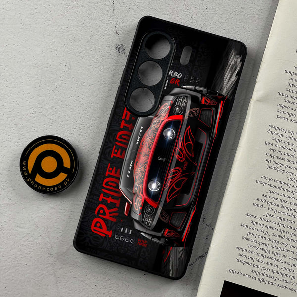 Tecno Camon 40 - Cobra X Racing Car - Premium Metal Printed Soft Bumper Shockproof Case