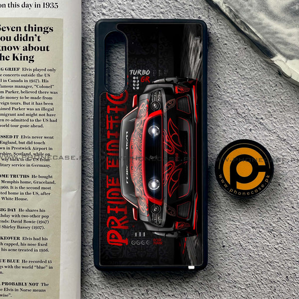 LG G9 - Cobra X Racing Car - Premium Metal Printed soft Bumper shock Proof Case