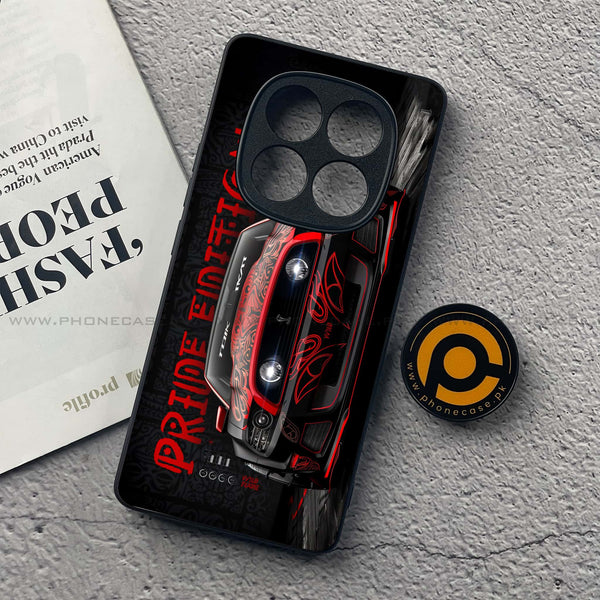 Redmi Note 14 Pro - Cobra X Racing Car - Premium Printed Glass soft Bumper Shock Proof Case