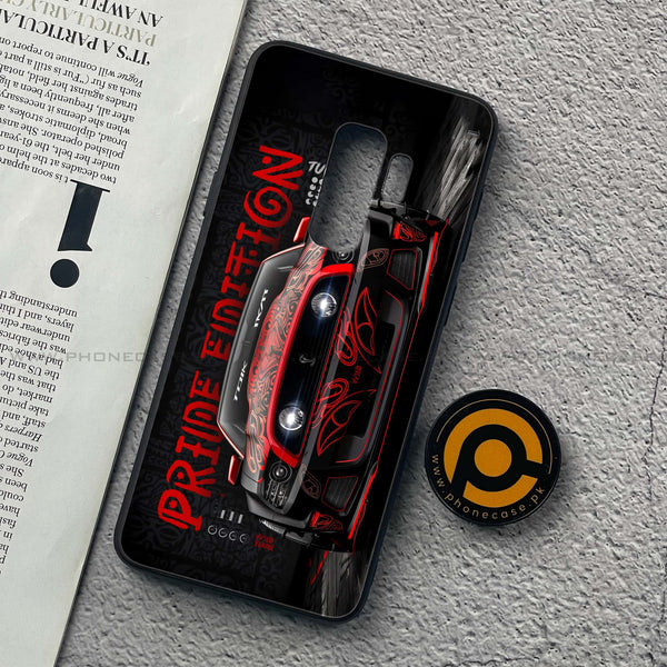 Samsung Galaxy S9 Plus - Cobra X Racing Car - Premium Printed Glass soft Bumper Shock Proof Case CS-40173